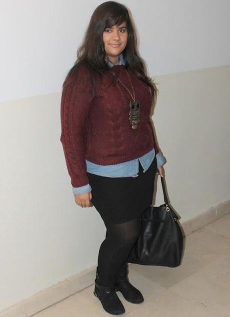 Remix de prendas en tonos burdeos