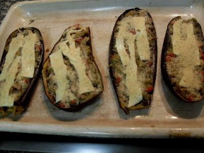 Berenjenas rellenas de atún