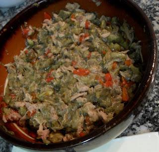 Berenjenas rellenas de atún