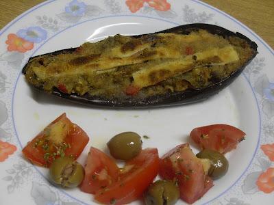 Berenjenas rellenas de atún