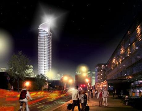 aquarius-tower Rascacielos con diseño bioclimático