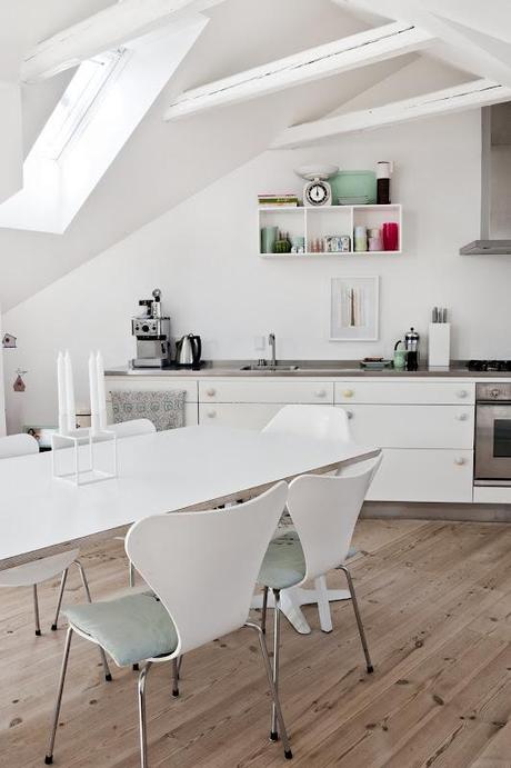 Un ático en blanco.