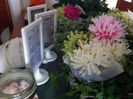 50 aniversario, table deco