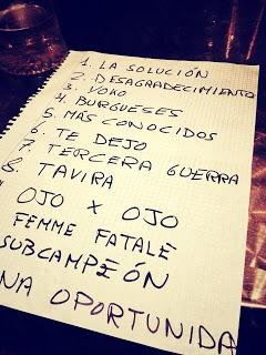 Los Alimentos (10.Noviembre.2012; Fotomatón Bar)