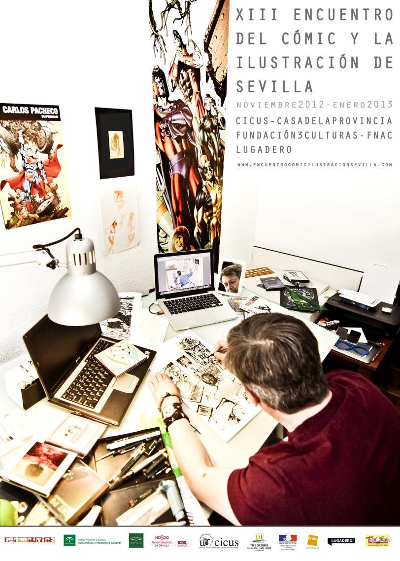 .:Manu López en Encuentro del cómic Sevilla 2012:.