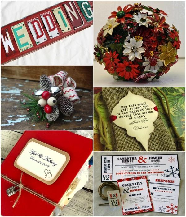 Etsy Finds. Christmas Wedding