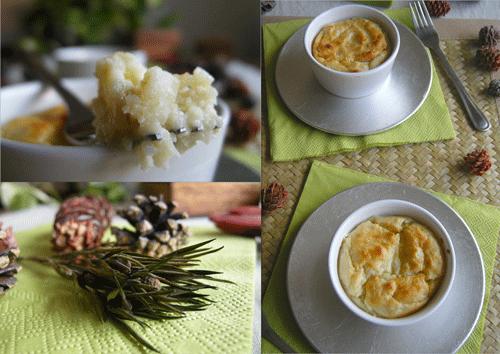 Ramekins de batata, feta y coco