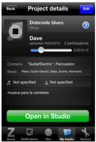 Sezion, herramienta colaborativa musical.