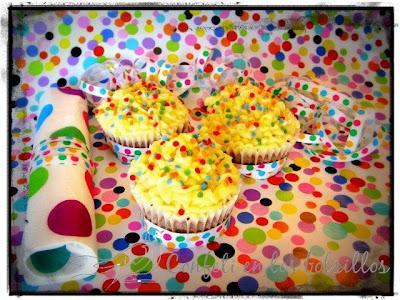 Cupcakes de Confeti Cupcakes de Confeti