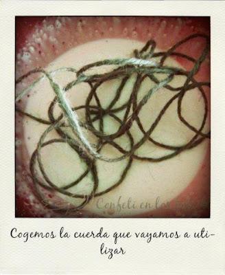 DIY Palabra hecha con cuerda