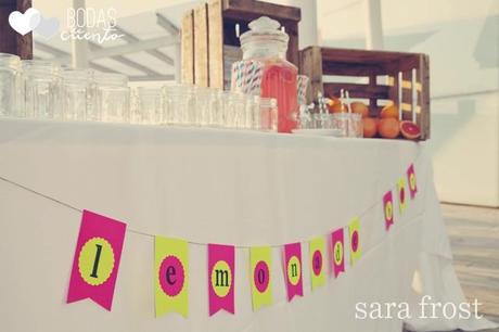 Barra de limonada rosa