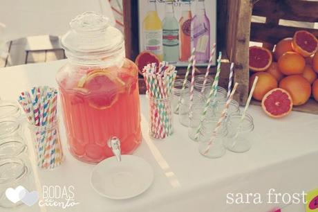 Barra de limonada rosa