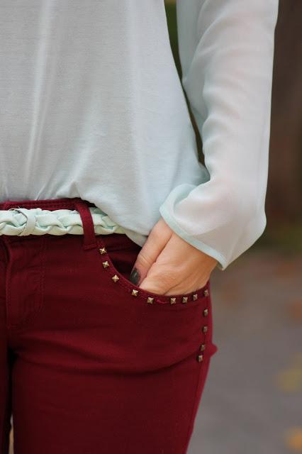 Burgundy & Mint