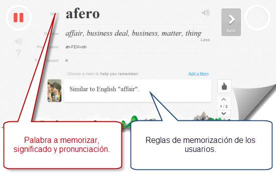 MemRise - Memoriza vocabulario y ahorra dinero en cursos de idiomas