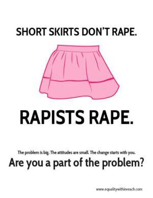 Violan los violadores... no las faldas cortas... ni tampoco los burkas