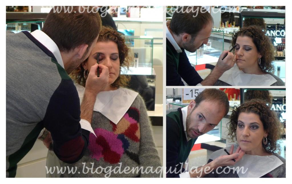 Sesión de maquillaje con Roberto Siguero de Lancôme