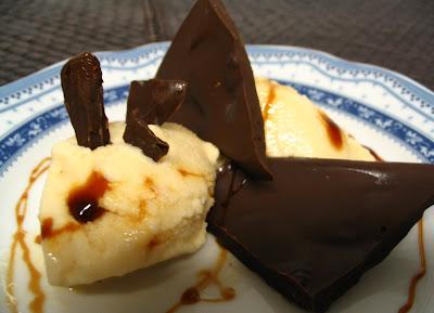 HELADO DE MELOCOTÓN Y QUESO