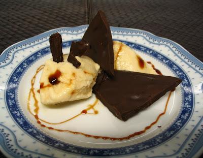 HELADO DE MELOCOTÓN Y QUESO