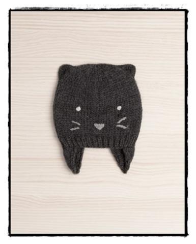 gorro invierno gato oysho