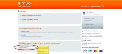 Simyo, internet casi gratis y saldo de regalo con mi número de amigo