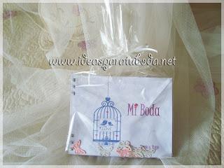 Agenda Boda y Marcapáginas