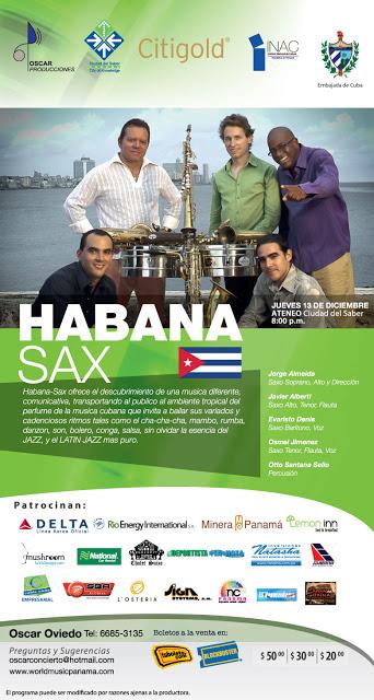 Habana Sax: Excelsa agrupación interprete del latin jazz