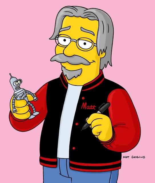 Matt Groening recibe premio de escritores EU