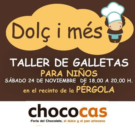 Taller de galletas para niños de Dolç i Més en Chococas