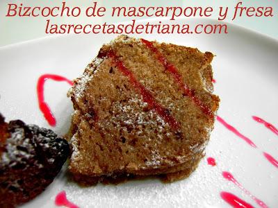 Bizcocho de Mascarpone y Fresa