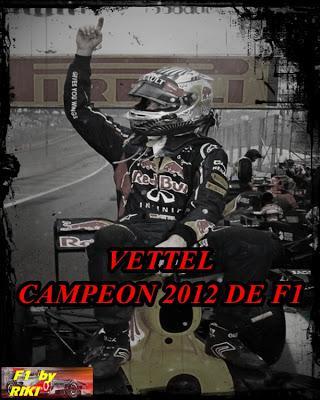 DURA LUCHA DE VETTEL PARA SER CAMPEON EN 2012