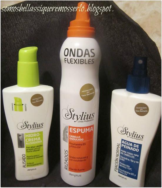 Productos Deliplus 'acabados' para el cabello ondulado.