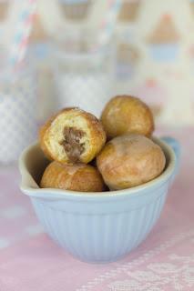 BOLAS DE DONUTS RELLENAS DE NOCILLA
