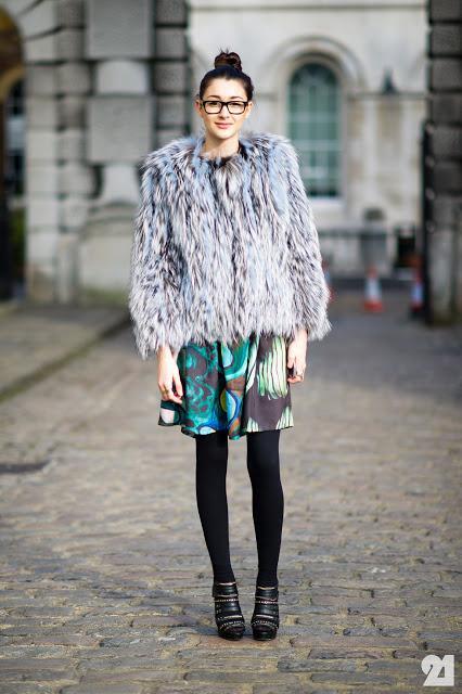 Fur Coat Street Style