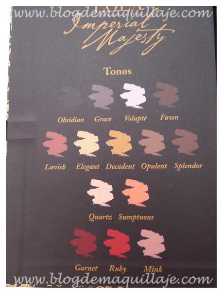 Paleta Imperial Majesty de LOLA Makeup