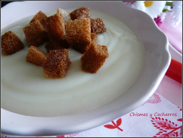 Crema de Coliflor con picatotes