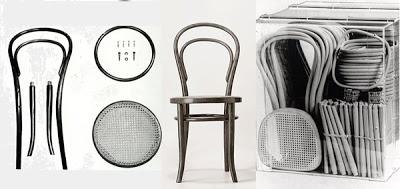 Silla THONET desmontada