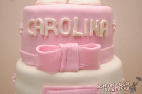 bautizo4 Tarta para el bautizo de Carolina