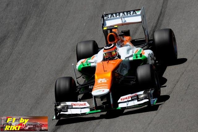 HULKENBERG SORPRENDIO EN SU ULTIMA CARRERA CON FORCE INDIA Y LOGRO LA P4