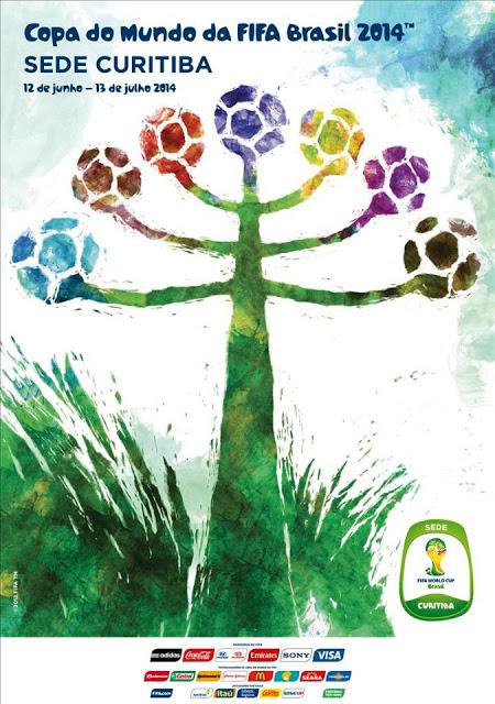 Los carteles de las 12 sedes mundiales de Brasil 2014