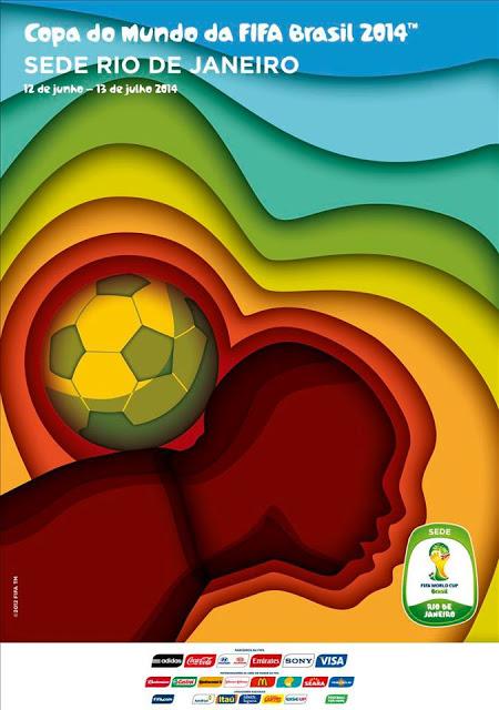 Los carteles de las 12 sedes mundiales de Brasil 2014