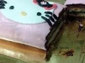 Tarta Hello Kitty hecha fondant