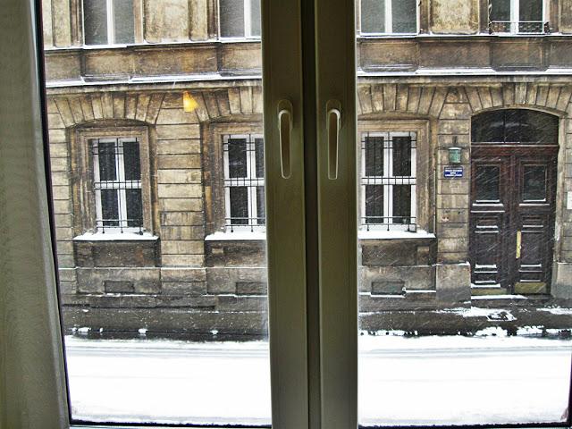 Cracovia: Amanecer de un día nevado