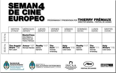 Arranca hoy la Semana del Cine Europeo. Mañana, master class de Thierry Frémaux