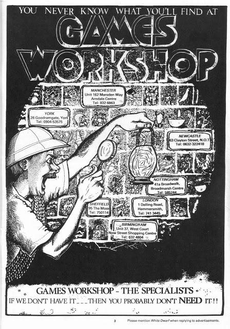 Tiendas Games Workshop de mediados de los 80