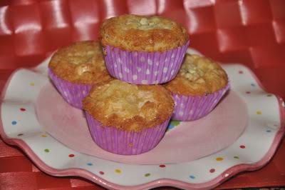 Magdalenas Con Virutas De Chocolate Negro Y Blanco