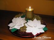 Decorar flores Pascua hechas fieltro