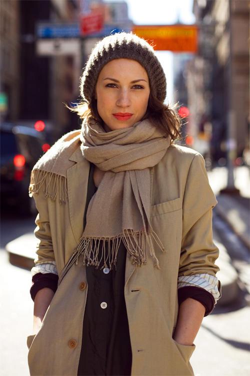 WINTER TRENDS; KNITTED HATS.-