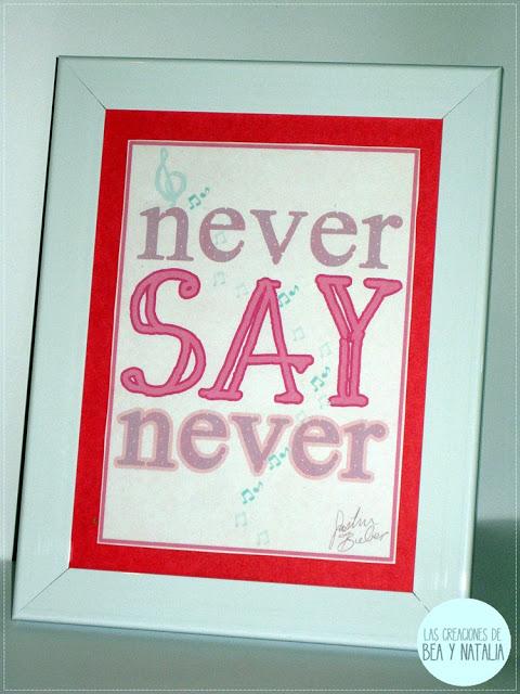 Láminas#4 Never Say Never