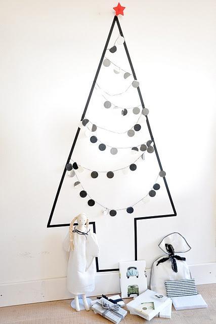 Deco-Navidad: 6 árboles de Navidad de Washitape