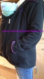 Siete meses porteando Forro polar de porteo